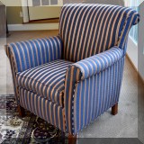 F07. Striped armchair. 